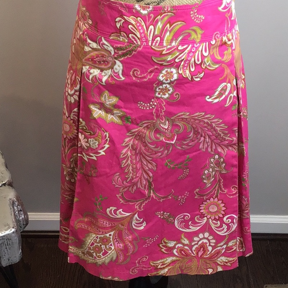 George pink paisley skirt